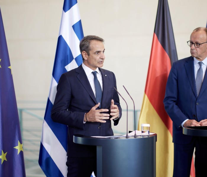Μήνυμα Μητσοτάκη σε Μερτς για ενδεχόμενη πώληση Eurofighter στην Τουρκία - Οι προϋποθέσεις που έθεσε