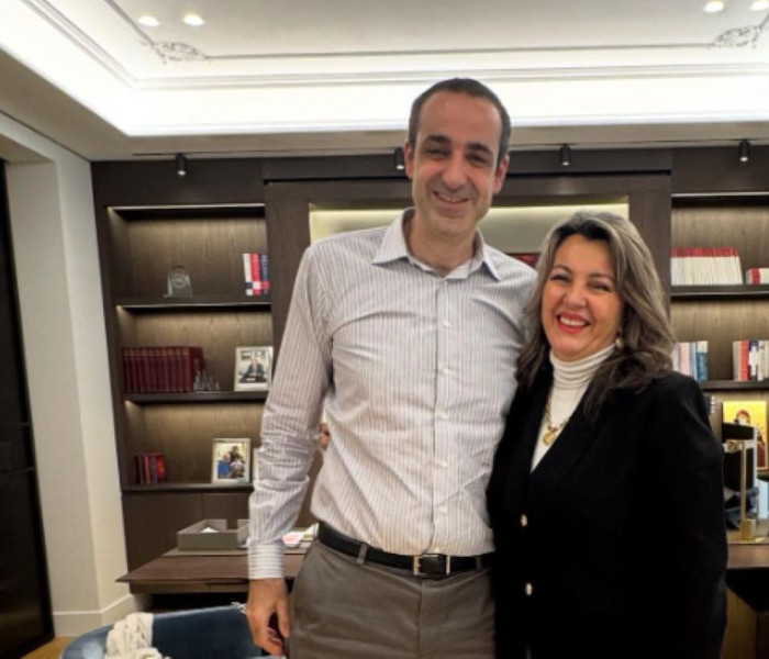 Εγκάρδια ανάρτηση Δημητριάδη για τη συνάντησή του με τη βουλευτή ΝΔ Καστοριάς, Μαρία Αντωνίου