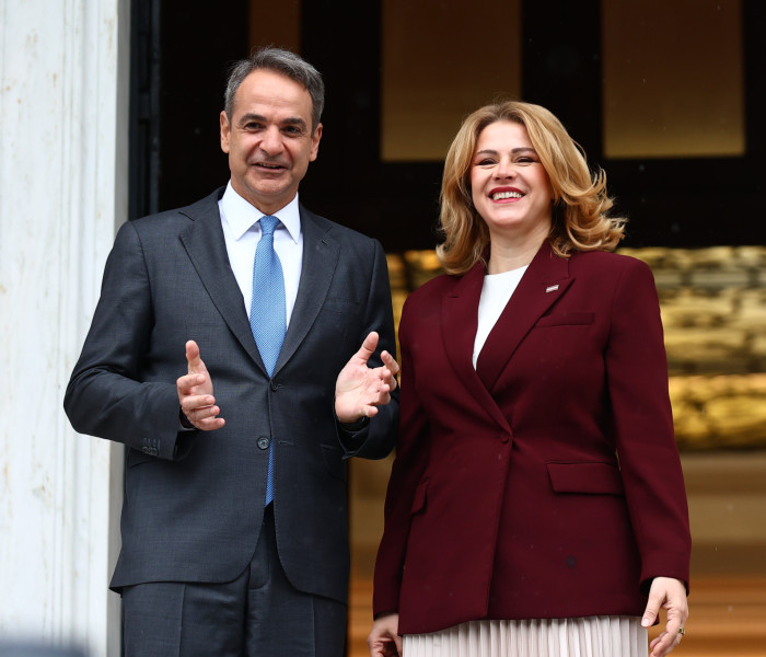 Κυριάκος Μητσοτάκης στη Λετονή πρωθυπουργό: Να ενισχύσουμε τους δεσμούς των χωρών μας (video)