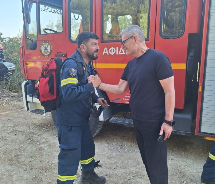 Στο Μαρκόπουλο ο Τουρνάς - Χωρίς ενεργό μέτωπο η φωτιά