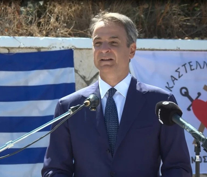 Μητσοτάκης από Καστελλόριζο: Δεν απειλούμε κανέναν, δεν δεχόμαστε απειλές ή υποδείξεις από κανέναν (video)